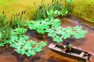 Róże wodne 30 cm², skala H0, NOCH 14114