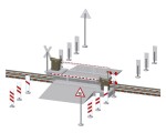 Przejazd kolejowy automatyczny, skala H0, VIESSMANN 5104
