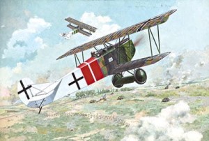 Samolot, Fokker D.VII , skala 1:48, RODEN 424