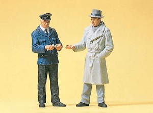 Kontrola na peronie, skala G, PREISER 45003