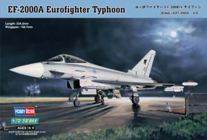 Samolot, EF-2000A Eurofighter Typhoon , skala 1:72, HOBBY BOSS 80264